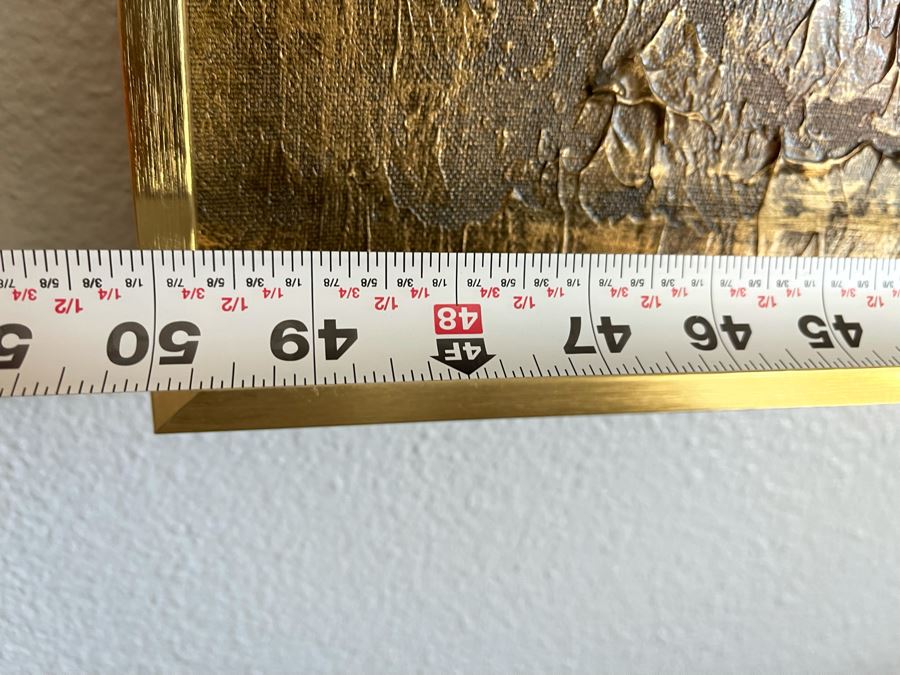 Original Framed Painting On Canvas Signed Lee Reynolds 50 X 40 [Photo 10]