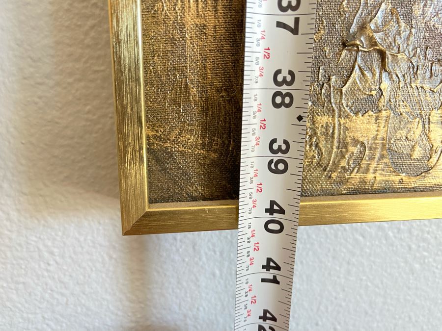 Original Framed Painting On Canvas Signed Lee Reynolds 50 X 40 [Photo 11]