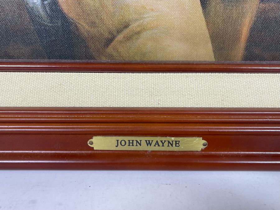 Limited Edition John Wayne: Legend Of The West Canvas Print Framed Bradford Exchange 20 X 24 [Photo 5]