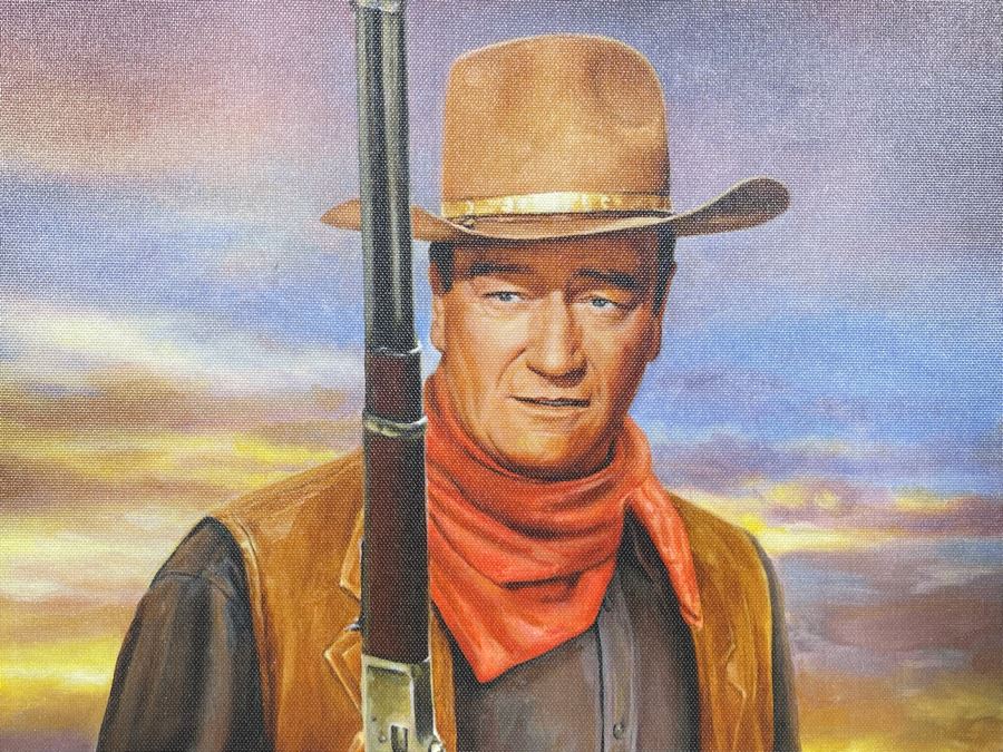 Limited Edition John Wayne: Legend Of The West Canvas Print Framed ...