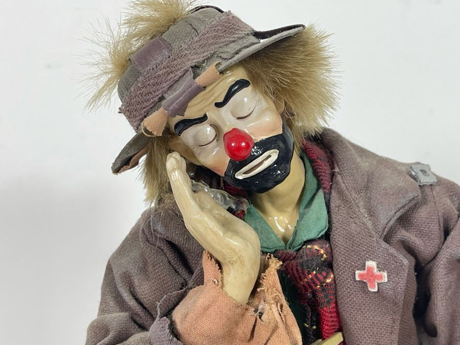 Flambro Limited Edition Real Rags Clown Figurine By Emmet Kelly Jr 10H [Photo 6]