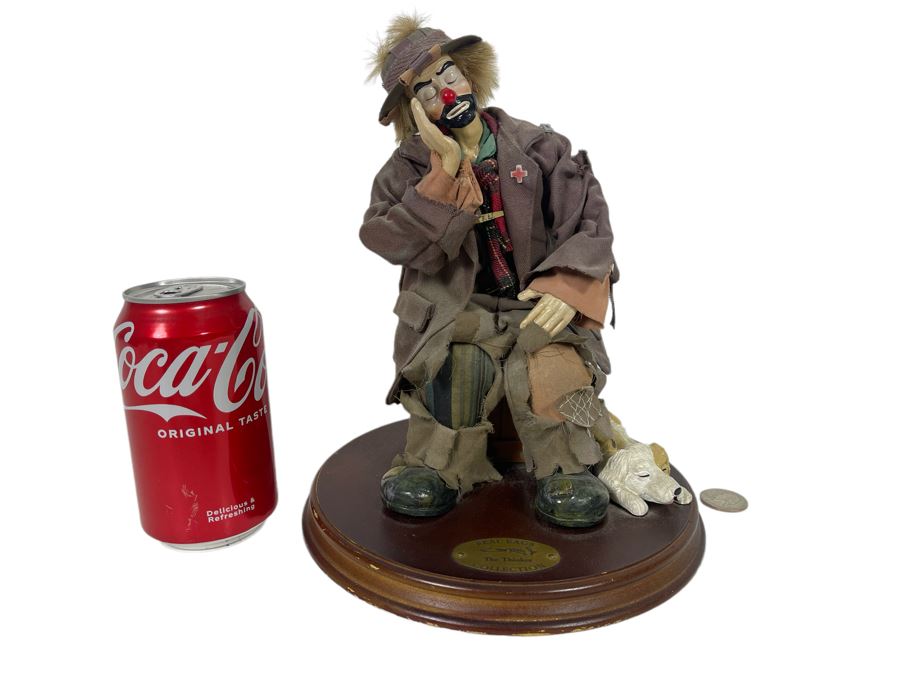 Flambro Limited Edition Real Rags Clown Figurine By Emmet Kelly Jr 10H [Photo 1]