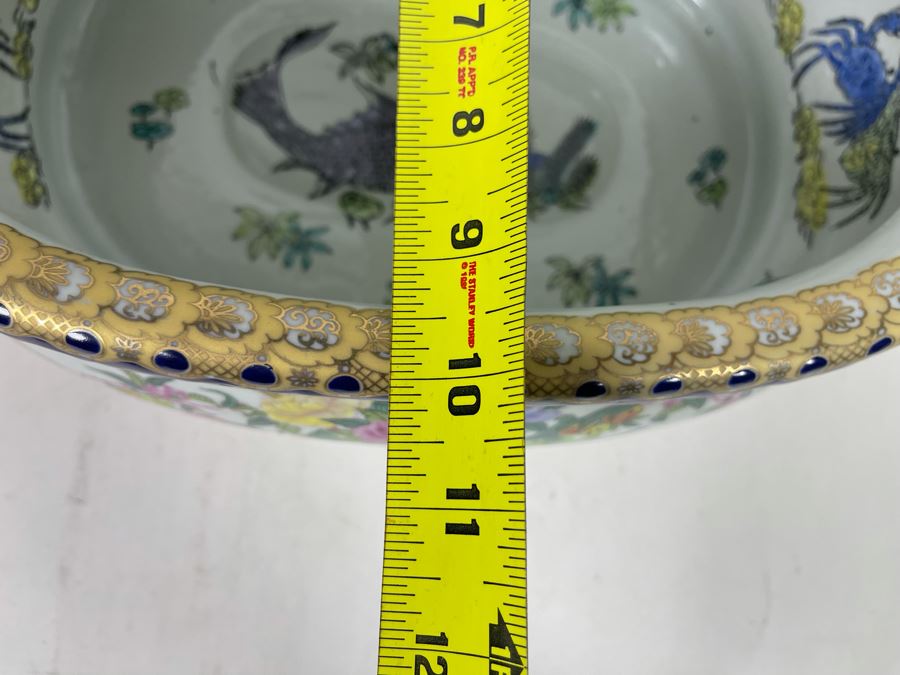 Large Decorative Chinese Bowl With Handles 17.5W X 10D X 6H [Photo 14]