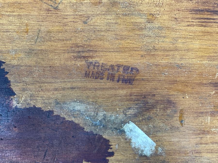 Hand Carved Wooden Sea Turtle Sculpture From Fiji 16W X 10D X 3H [Photo 9]