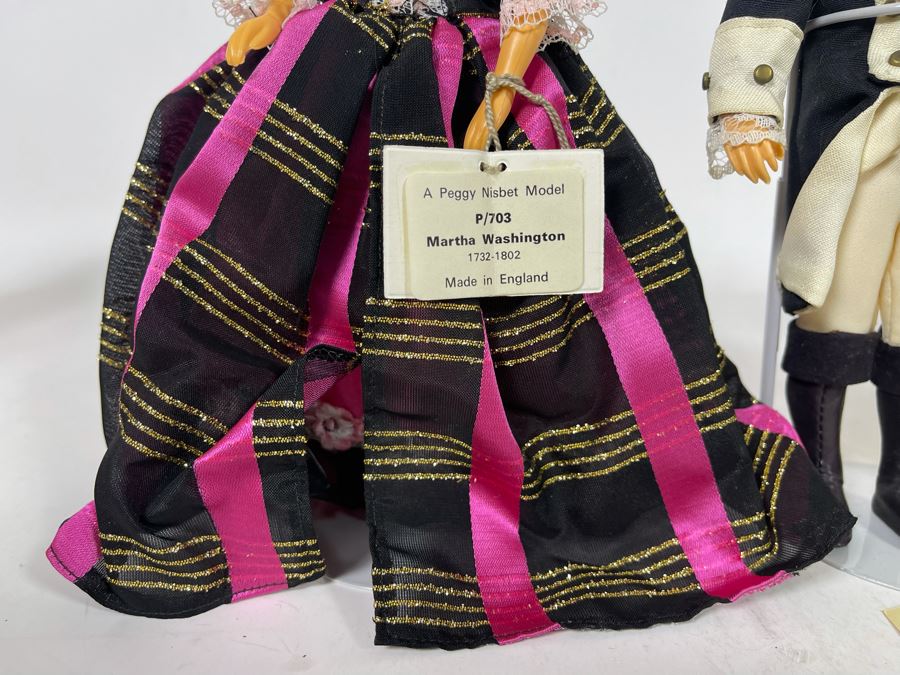 Four Peggy Nisbet 8' Dolls Including Signature Edition Celebrating 30th Anniversary Of Nisbet Dollmaking, George & Martha Washington And Sir Winston Churchill [Photo 9]
