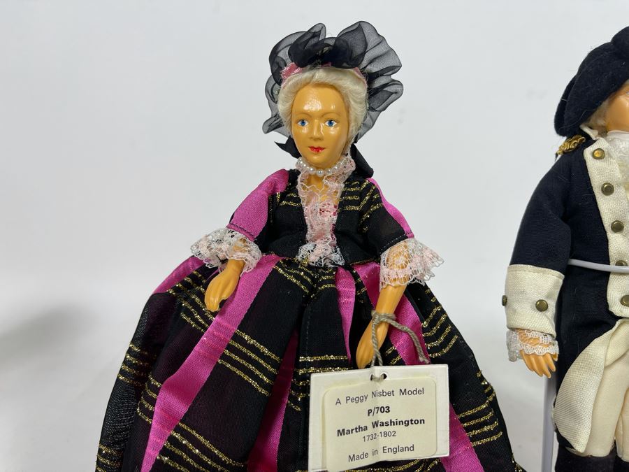Four Peggy Nisbet 8' Dolls Including Signature Edition Celebrating 30th Anniversary Of Nisbet Dollmaking, George & Martha Washington And Sir Winston Churchill [Photo 8]
