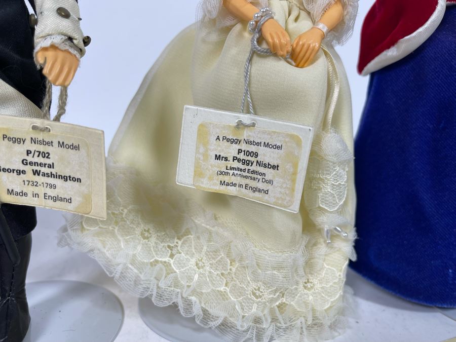 Four Peggy Nisbet 8' Dolls Including Signature Edition Celebrating 30th Anniversary Of Nisbet Dollmaking, George & Martha Washington And Sir Winston Churchill [Photo 12]
