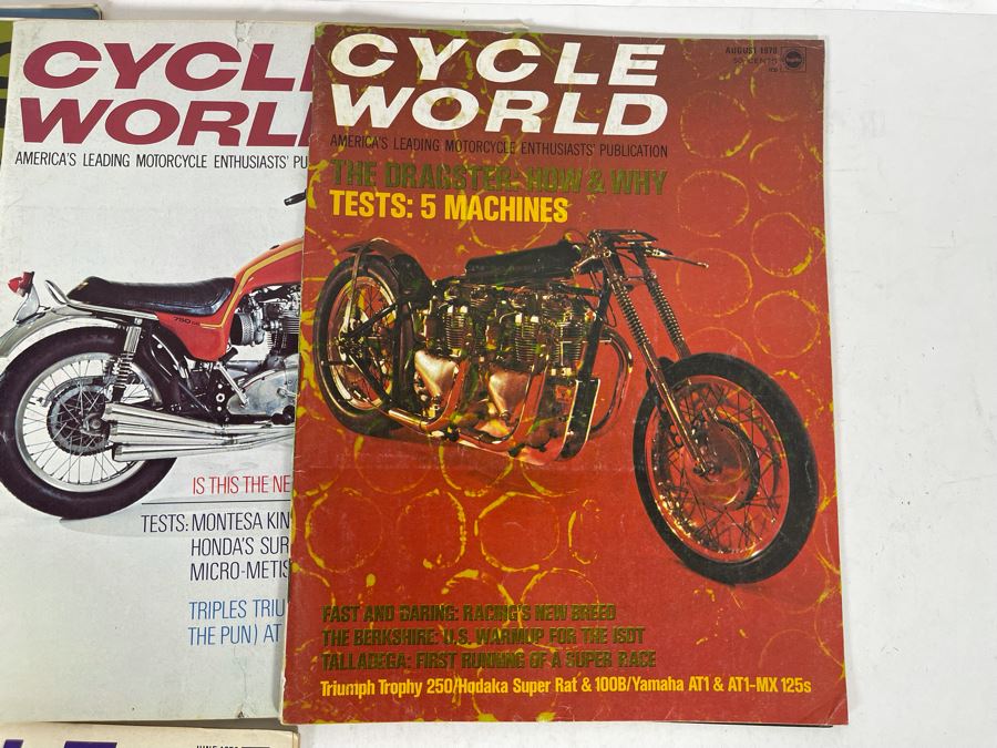 Vintage 1970 Cycle World Motorcycle Magazines - See Photos [Photo 11]