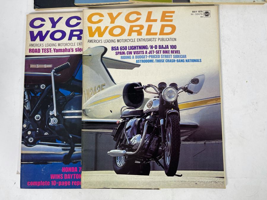 Vintage 1970 Cycle World Motorcycle Magazines - See Photos [Photo 8]