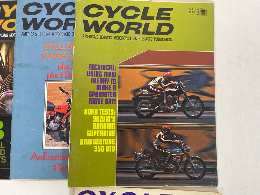 Vintage 1970 Cycle World Motorcycle Magazines - See Photos [Photo 13]