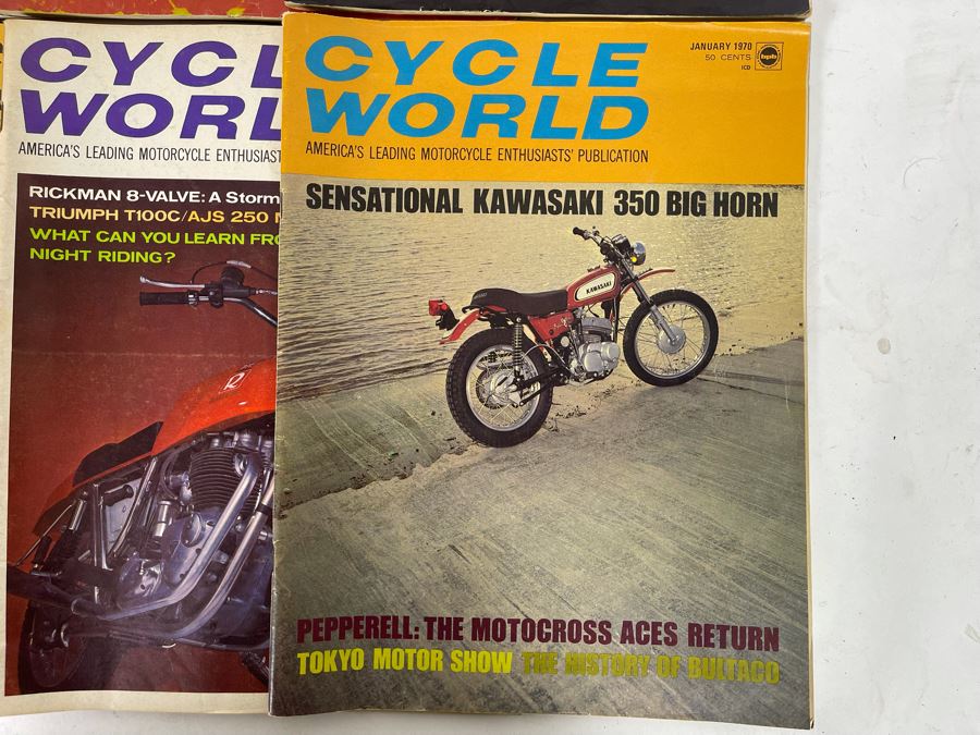 Vintage 1970 Cycle World Motorcycle Magazines - See Photos [Photo 4]