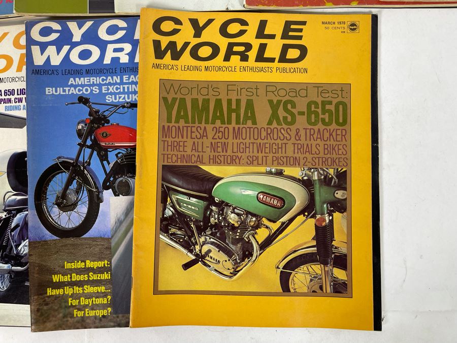 Vintage 1970 Cycle World Motorcycle Magazines - See Photos [Photo 6]