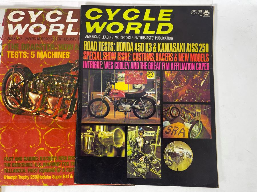 Vintage 1970 Cycle World Motorcycle Magazines - See Photos [Photo 10]