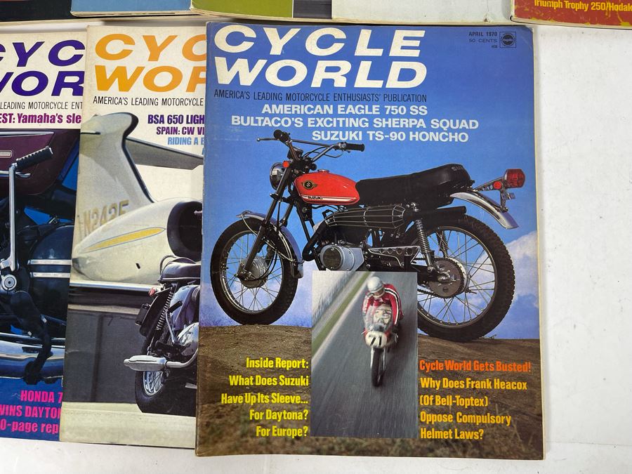 Vintage 1970 Cycle World Motorcycle Magazines - See Photos [Photo 7]