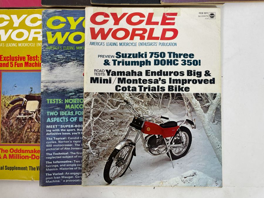 Vintage 1971 Cycle World Motorcycle Magazines - See Photos [Photo 5]