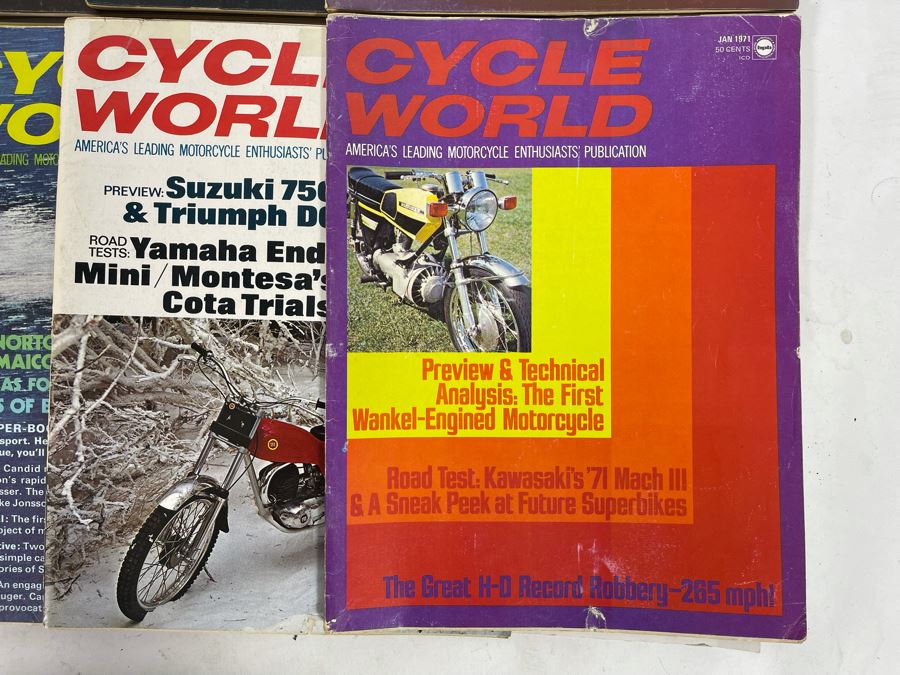 Vintage 1971 Cycle World Motorcycle Magazines - See Photos [Photo 4]