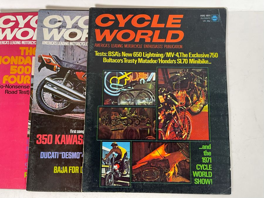 Vintage 1971 Cycle World Motorcycle Magazines - See Photos [Photo 11]