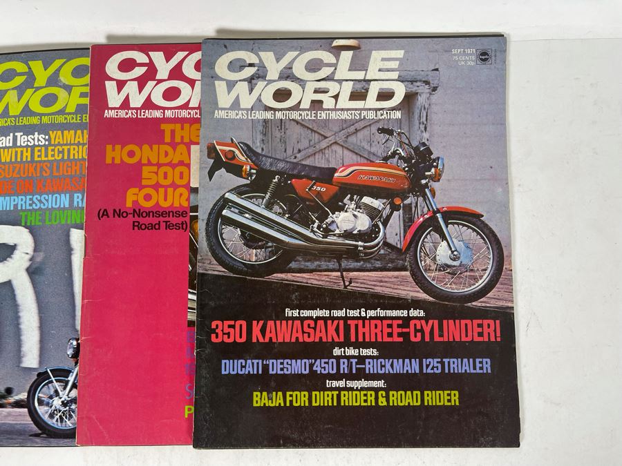 Vintage 1971 Cycle World Motorcycle Magazines - See Photos [Photo 12]