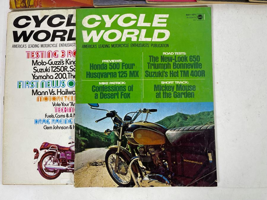 Vintage 1971 Cycle World Motorcycle Magazines - See Photos [Photo 8]