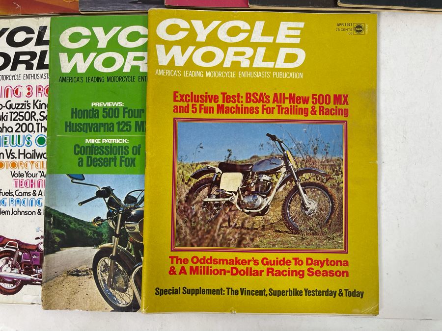 Vintage 1971 Cycle World Motorcycle Magazines - See Photos [Photo 7]