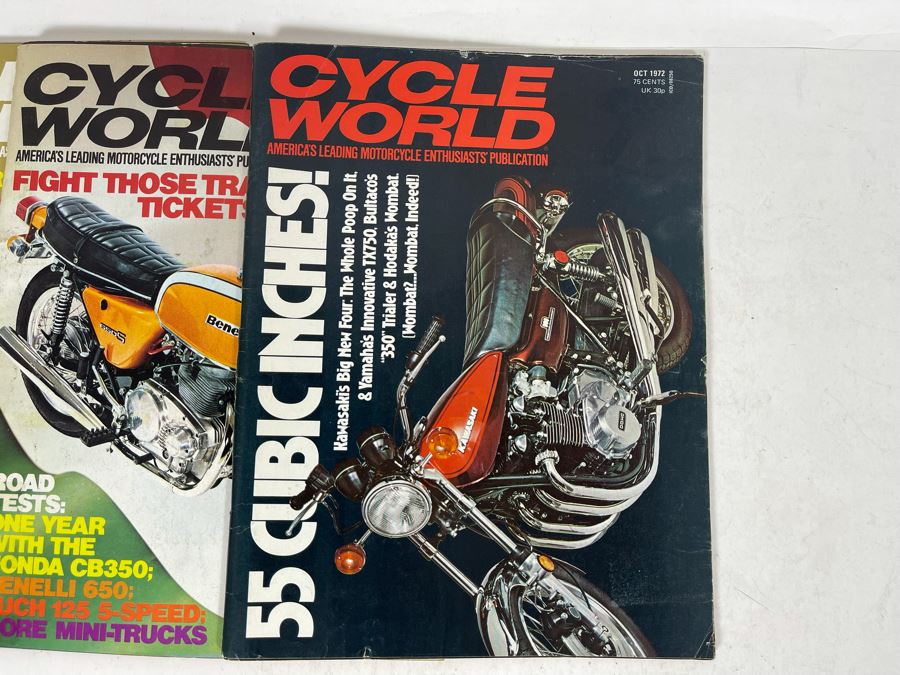 Vintage 1972 Cycle World Motorcycle Magazines - See Photos [Photo 13]