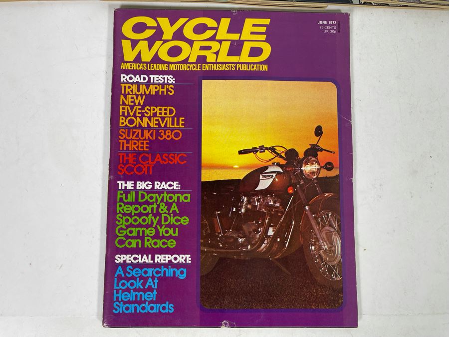 Vintage 1972 Cycle World Motorcycle Magazines - See Photos [Photo 9]