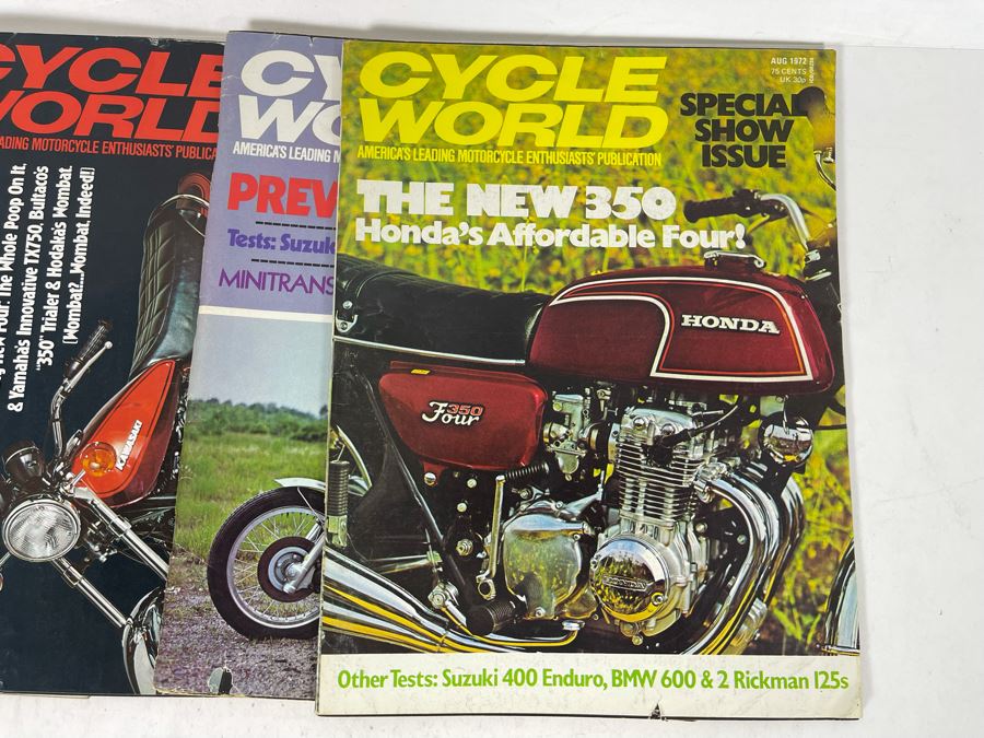 Vintage 1972 Cycle World Motorcycle Magazines - See Photos [Photo 11]