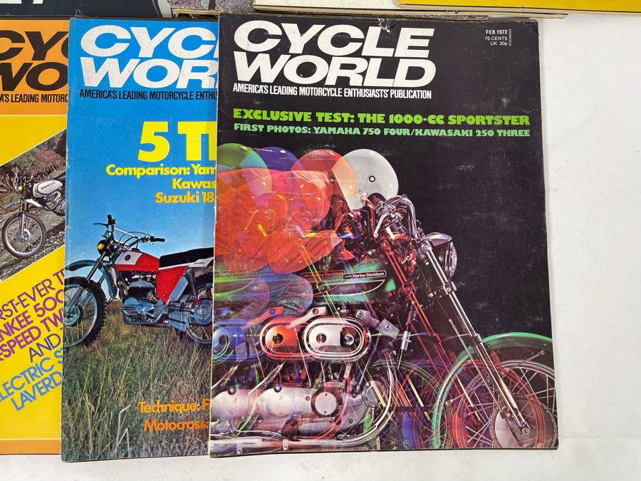 Vintage 1972 Cycle World Motorcycle Magazines - See Photos [Photo 5]