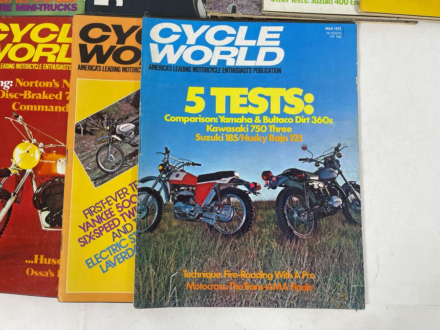 Vintage 1972 Cycle World Motorcycle Magazines - See Photos [Photo 6]