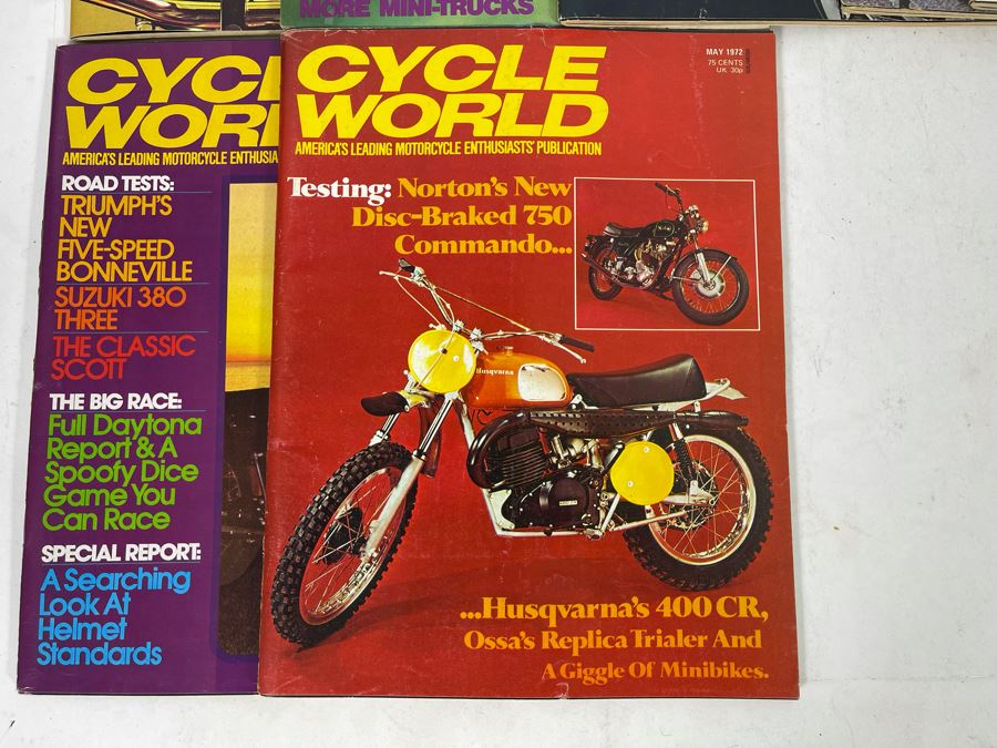 Vintage 1972 Cycle World Motorcycle Magazines - See Photos [Photo 8]