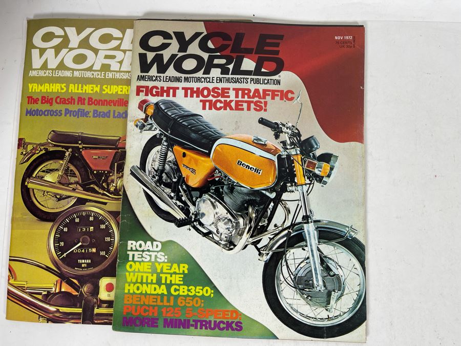 Vintage 1972 Cycle World Motorcycle Magazines - See Photos [Photo 14]