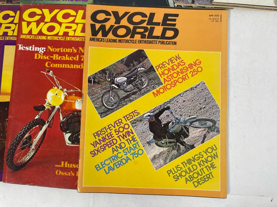 Vintage 1972 Cycle World Motorcycle Magazines - See Photos [Photo 7]