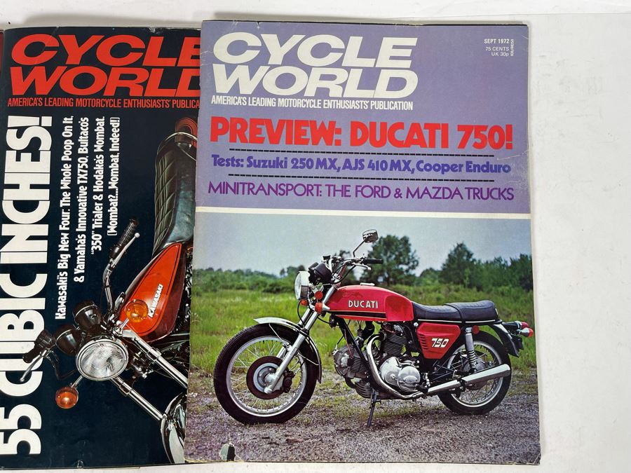 Vintage 1972 Cycle World Motorcycle Magazines - See Photos [Photo 12]