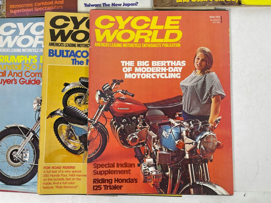 Vintage 1973 Cycle World Motorcycle Magazines - See Photos [Photo 5]