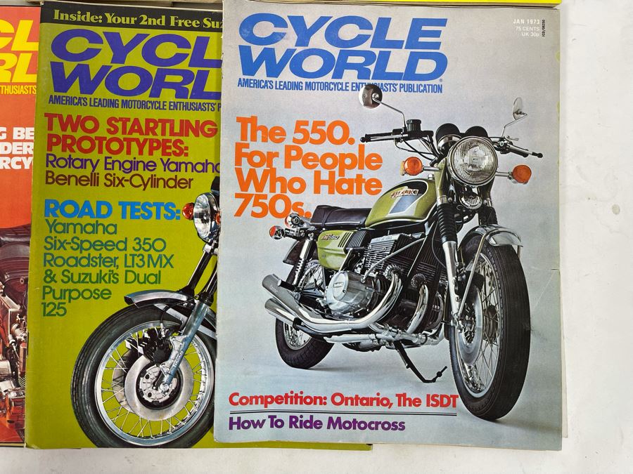 Vintage 1973 Cycle World Motorcycle Magazines - See Photos [Photo 3]