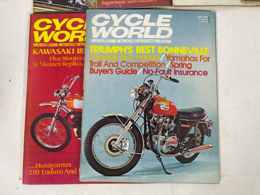 Vintage 1973 Cycle World Motorcycle Magazines - See Photos [Photo 7]