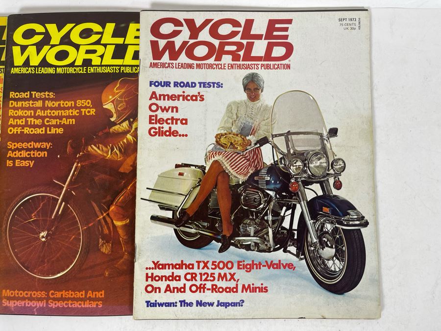 Vintage 1973 Cycle World Motorcycle Magazines - See Photos [Photo 11]