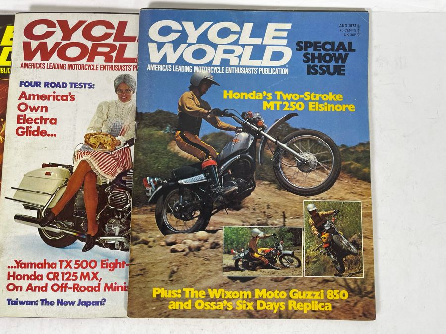 Vintage 1973 Cycle World Motorcycle Magazines - See Photos [Photo 10]