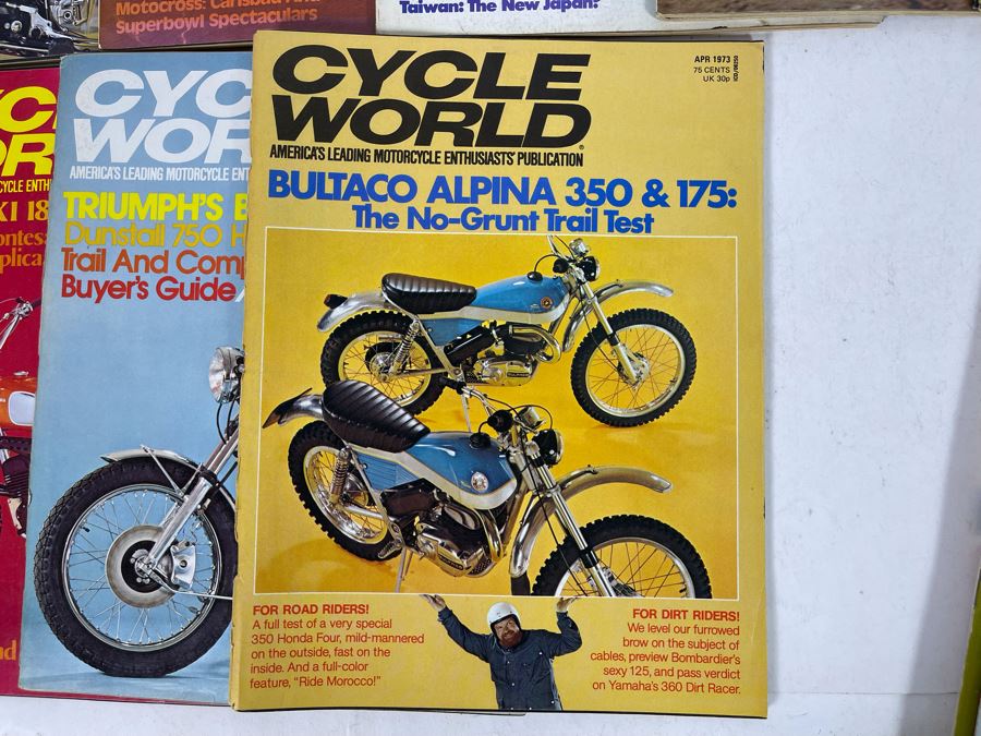 Vintage 1973 Cycle World Motorcycle Magazines - See Photos [Photo 6]