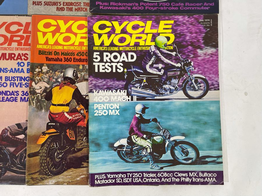 Vintage 1974 Cycle World Motorcycle Magazines - See Photos [Photo 4]