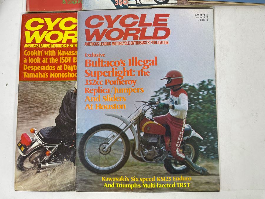 Vintage 1974 Cycle World Motorcycle Magazines - See Photos [Photo 8]