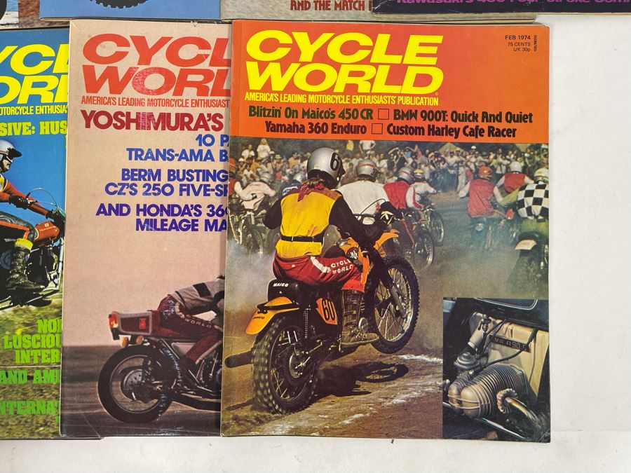 Vintage 1974 Cycle World Motorcycle Magazines - See Photos [Photo 5]