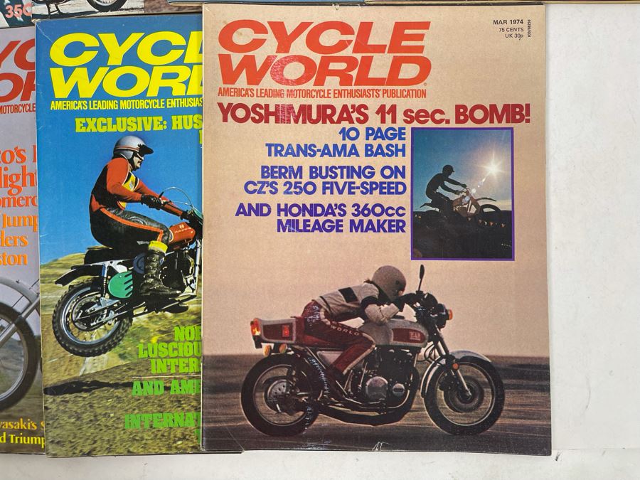Vintage 1974 Cycle World Motorcycle Magazines - See Photos [Photo 6]