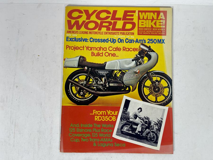 Vintage 1974 Cycle World Motorcycle Magazines - See Photos [Photo 15]