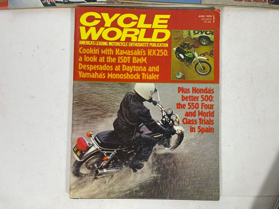 Vintage 1974 Cycle World Motorcycle Magazines - See Photos [Photo 9]