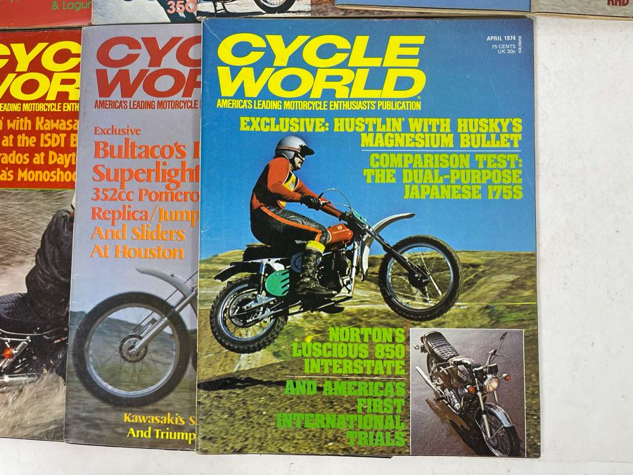 Vintage 1974 Cycle World Motorcycle Magazines - See Photos [Photo 7]