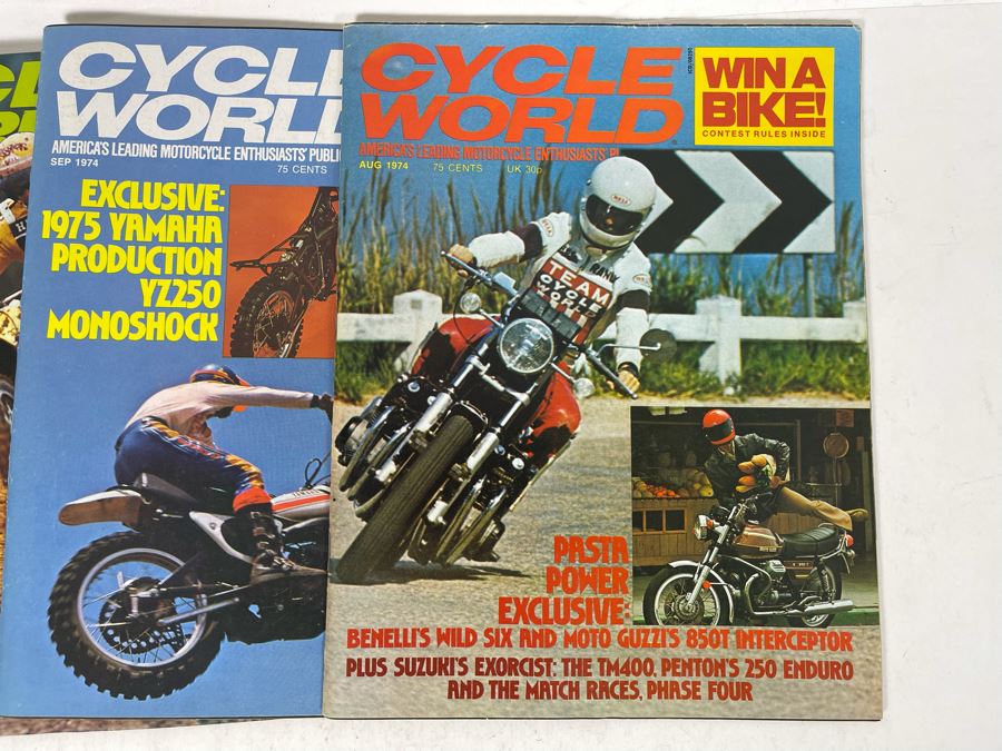 Vintage 1974 Cycle World Motorcycle Magazines - See Photos [Photo 11]