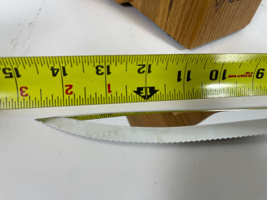 Lifetime Warranty The Forever Guarantee Cutco Kitchen Knives Set With Pair Of Cutco Wooden Storage Blocks - See Photos [Photo 17]