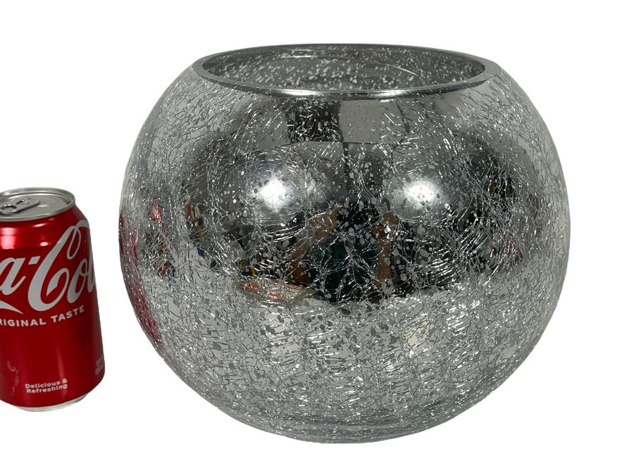 Silver Glass Bowl 9.5W X 8H [Photo 1]