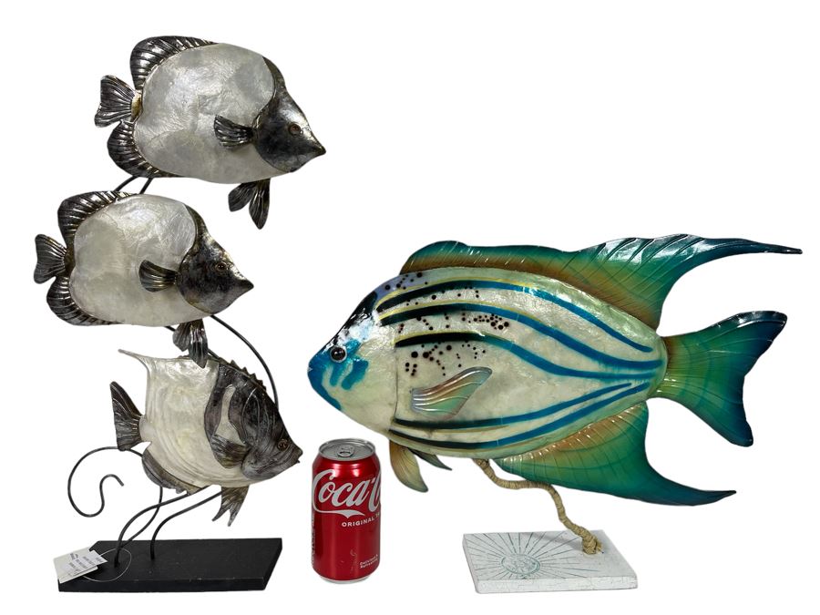Pair Of Metal Fish Sculptures [Photo 1]